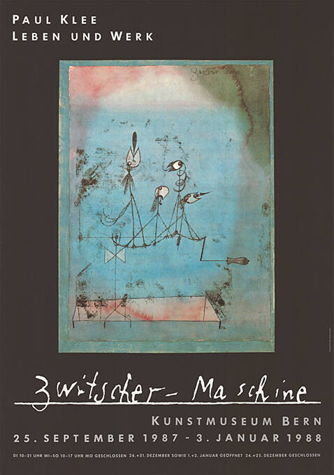 Paul Klee, Leben und Werk, Zwitscher-Maschine, Kunstmuseum Bern