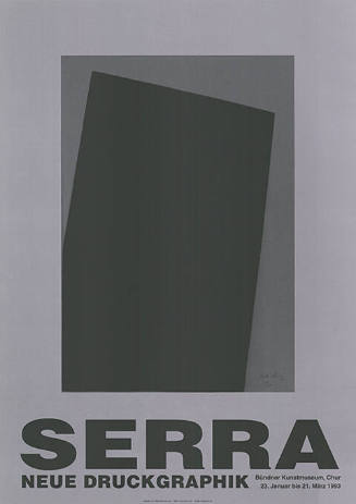 Serra, Neue Druckgraphik, Bündner Kunstmuseum Chur