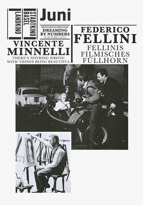 Juni, Federico Fellini, Vincente Minnelli, Stadtkino Basel, Landkino