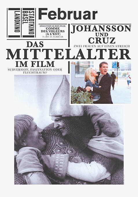 Februar, Das Mittelalter im Film, Johansson und Cruz, Stadtkino Basel, Landkino