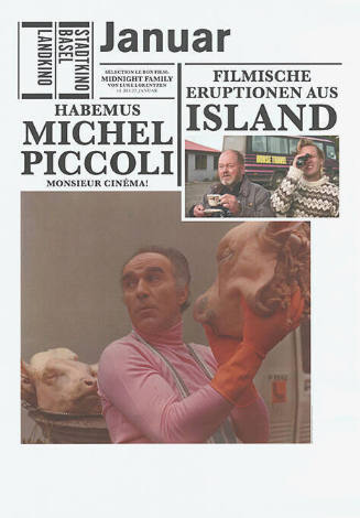 Januar, Filmische Eruptionen aus Island, Michel Piccoli, Stadtkino Basel, Landkino