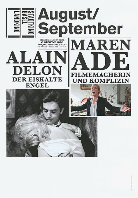 August/September, Maren Ade, Alain Delon, Stadtkino Basel, Landkino