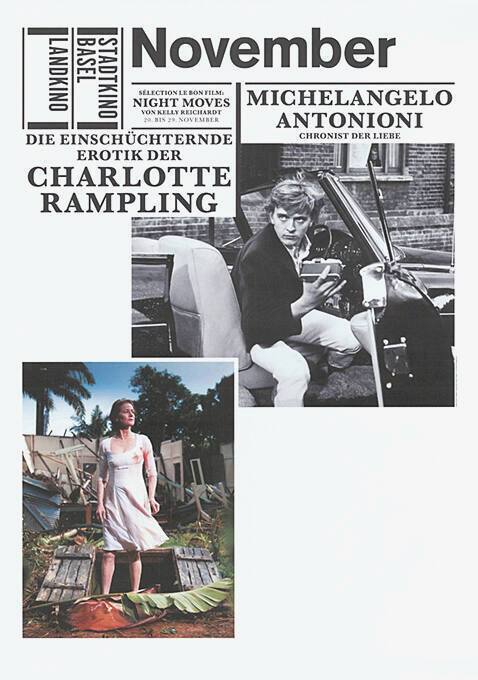 November, Charlotte Rampling, Michelangelo Antonioni, Stadtkino Basel, Landkino