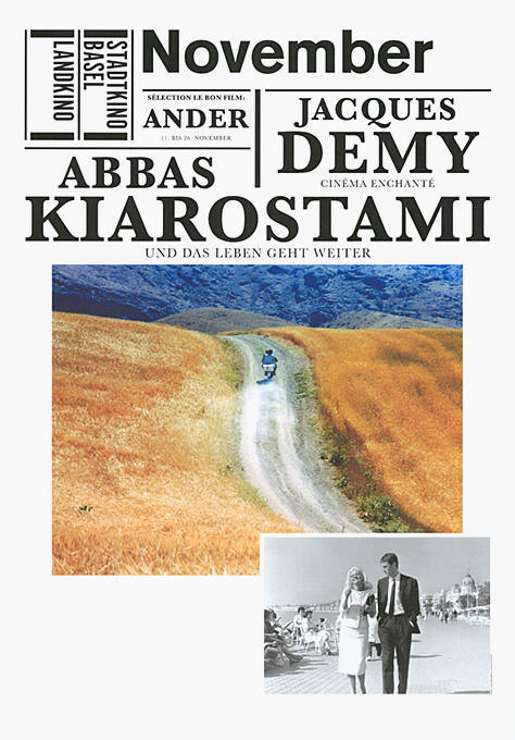 November, Jacques Demy, Abbas Kiarostami, Stadtkino Basel, Landkino