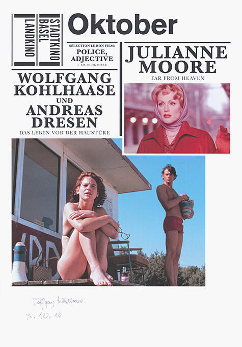 Oktober, Julianne Moore, Wolfgang Kohlhaase, Andreas Dresen, Stadtkino Basel, Landkino