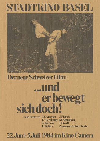 Der neue Schweizer Film: …und er bewegt sich doch! Kino Camera, Stadtkino Basel