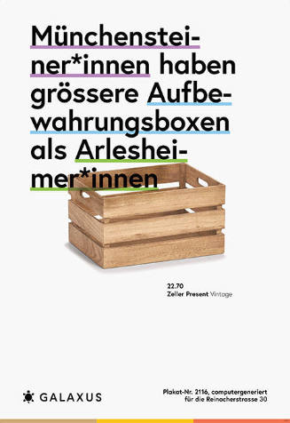 Münchensteiner*innen haben grössere Aufbewahrungsboxen als Arlesheimer*innen, Galaxus