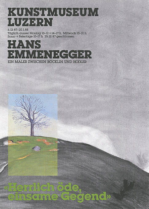 Hans Emmenegger, Kunstmuseum Luzern