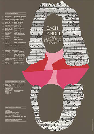 Bach, Händel, Zum 300. Geburtstag, Konzerte in Basel