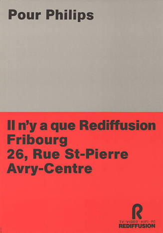 Pour Philips, Il n’y a que Rediffusion