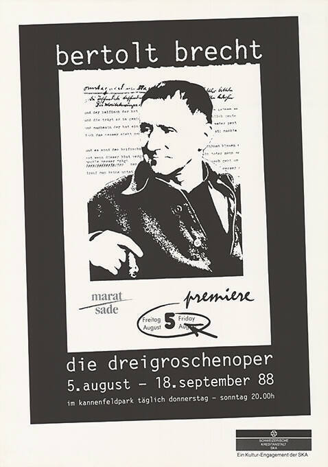 Die Dreigroschenoper, Bertolt Brecht, Kannenfeldpark