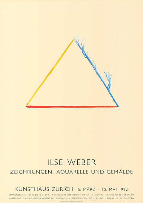 Ilse Weber, Zeichnungen, Aquarelle und Gemälde, Kunsthaus Zürich