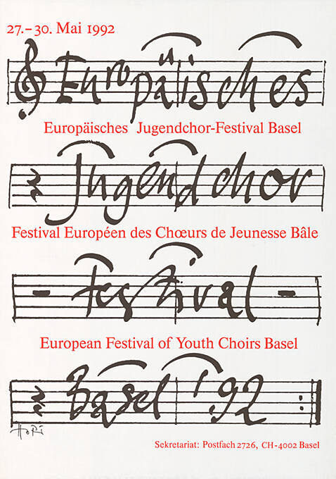 Europäisches Jugendchor-Festival, Basel ’92