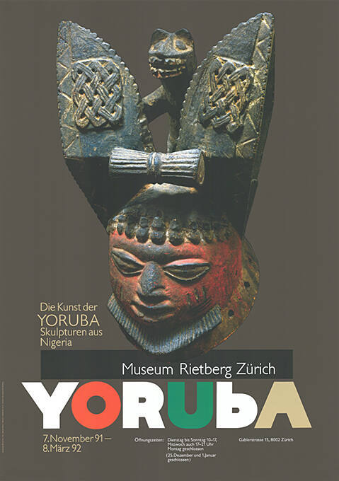 Die Kunst der Yoruba, Skulpturen aus Nigeria, Museum Rietberg Zürich