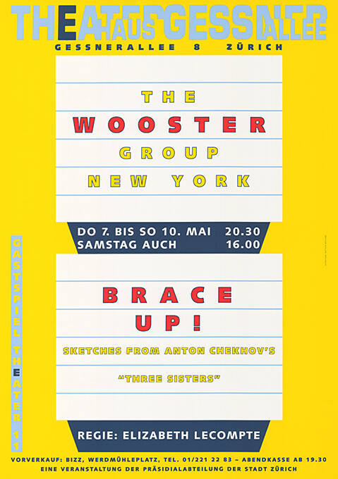 Brace up! The Wooster Group, New York, Theater 11, Theaterhaus Gessnerallee