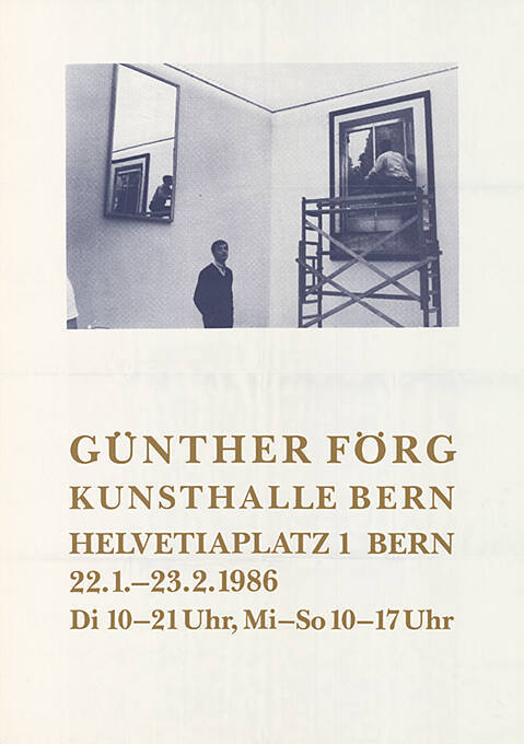 Günther Förg, Kunsthalle Bern