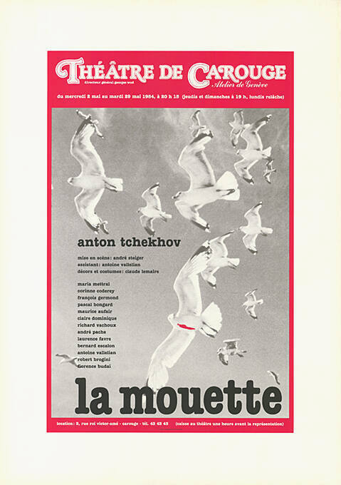 Anton Tchekhov, La mouette, Théâtre de Carouge