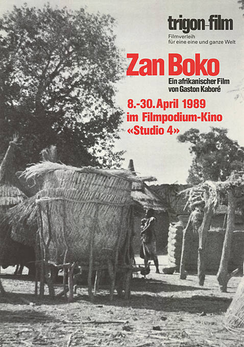 Zan Boko, Filmpodium-Kino «Studio 4»