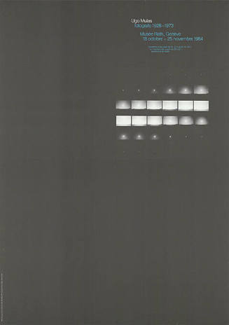 Ugo Mulas, fotografo 1928–1973, Musée Rath Genève