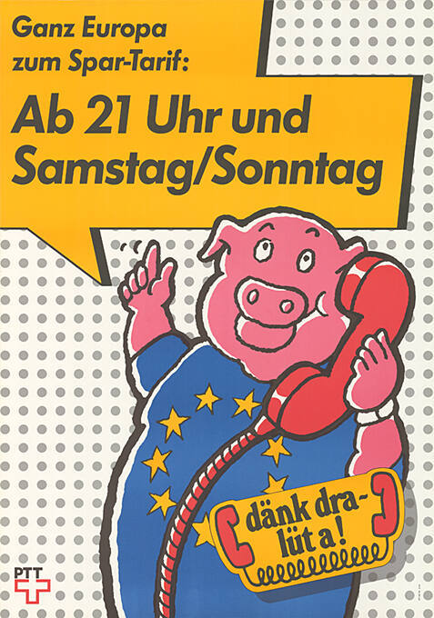 Ganz Europa zum Spartarif: Ab 21 Uhr und Samstag/Sonntag. Dänk dra – lüt a!