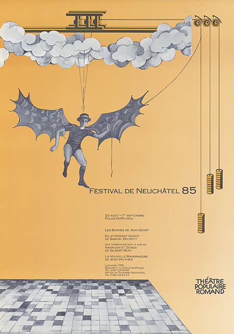 Festival de Neuchâtel ’85, Palais du Peyrou, Théâtre populaire romand