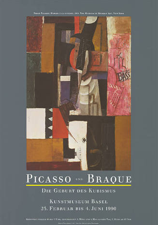 Picasso und Braque, Die Geburt des Kubismus, Kunstmuseum Basel