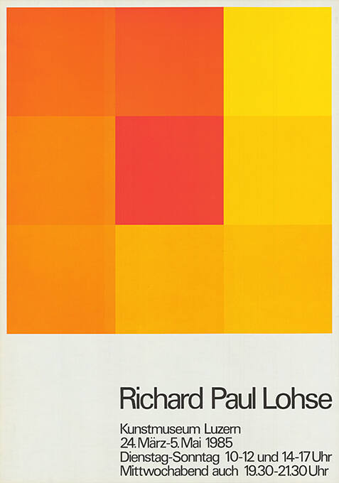 Richard Paul Lohse, Kunstmuseum Luzern