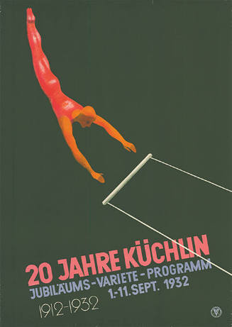 20 Jahre Küchlin, Jubiläums-Variété-Programm, 1912–1932