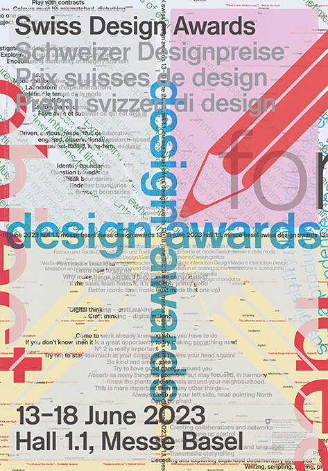 Swiss Design Awards 2023, Messe Basel