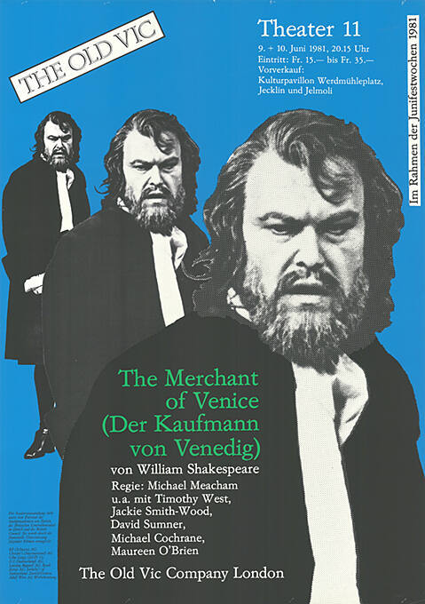 The Merchant of Venice (Der Kaufmann von Venedig), The old Vic, Theater 11