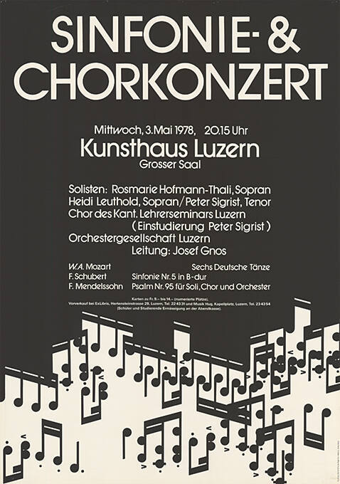 Sinfonie- & Chorkonzert, Kunsthaus Luzern