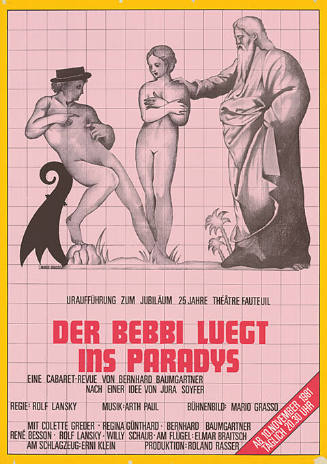 Der Bebbi luegt ins Paradys, Bernhard Baumgartner, Théâtre Fauteuil