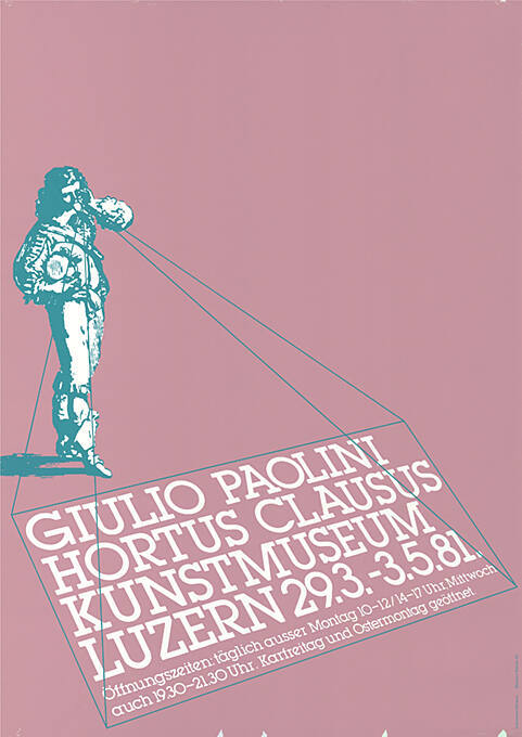 Giulio Paolini, Hortus Clausus, Kunstmuseum Luzern