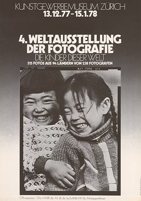 4. Weltausstellung der Fotografie, Die Kinder dieser Welt, Kunstgewerbemuseum Zürich