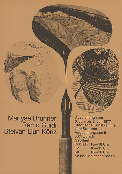 Marlyse Brunner, Remo Guidi, Steivan Liun Könz, Städtische Kunstkammer zum Strauhof, Zürich