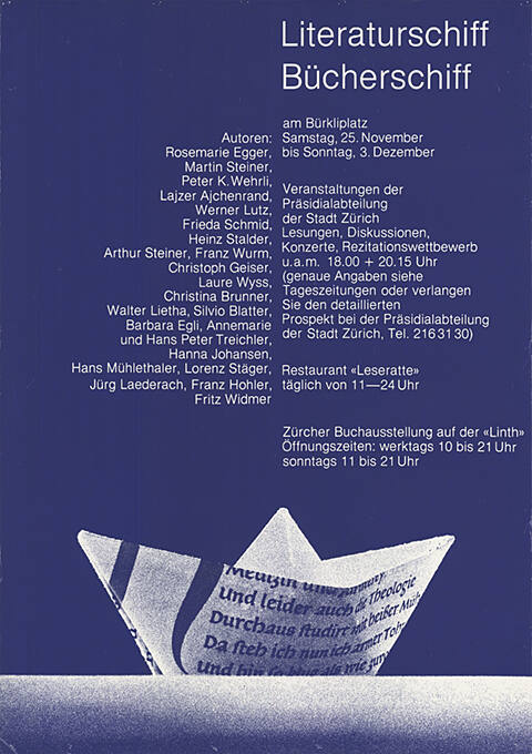 Literaturschiff, Bücherschiff