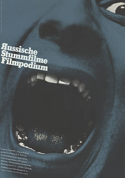 Russische Stummfilme, Filmpodium Zürich, Cinéma Radium