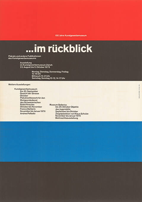 …im Rückblick, Kunstgewerbemuseum Zürich