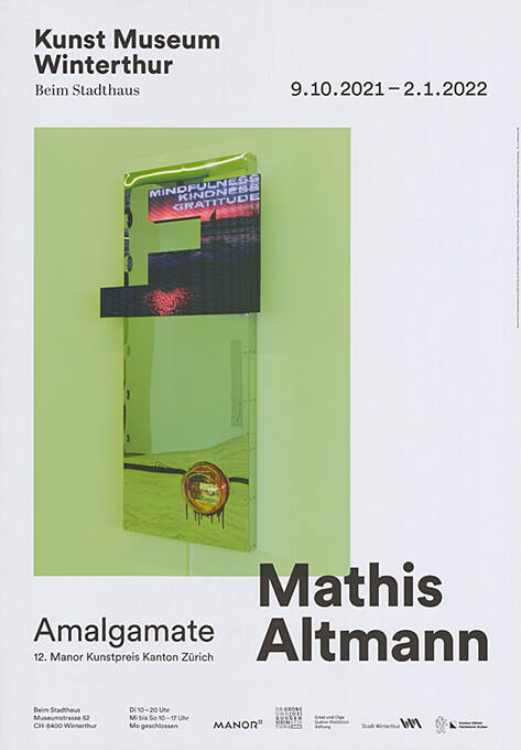 Mathias Altmann, Amalgamate, Kunst Museum Winterthur


