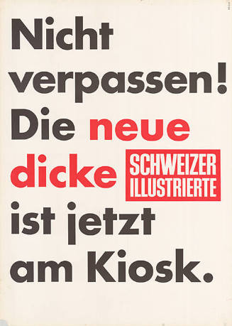 Nicht verpassen! Die neue dicke Schweizer Illustrierte ist jetzt am Kiosk.