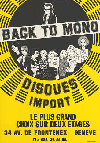 Back to Mono, Disques Import, Le plus grand choix sur deux étages