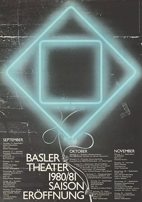 Basler Theater 1980/81, Saisoneröffnung