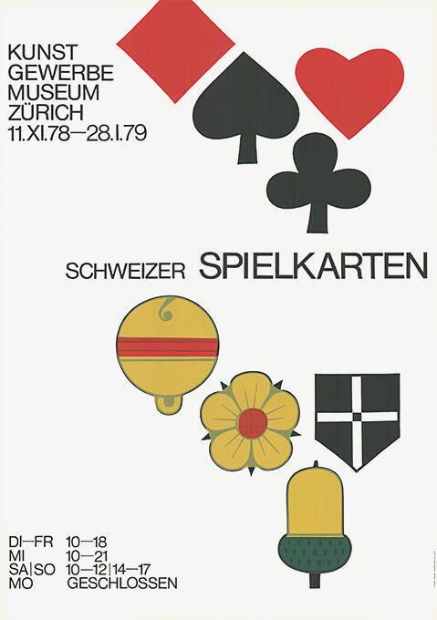 Schweizer Spielkarten, Kunstgewerbemuseum Zürich