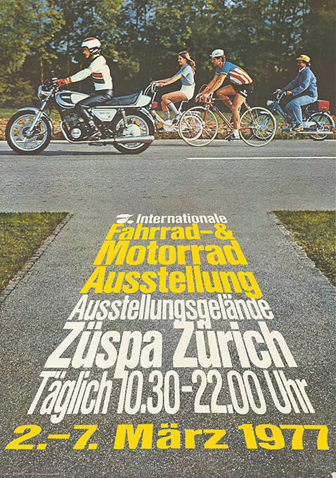 7. int. Fahrrad- & Motorrad- Ausstellung, Züspa Zürich