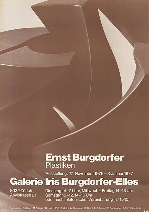 Galerie Atelier Burgdorfer Elles, Zürich