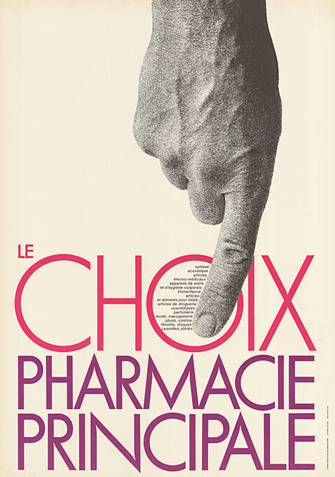 Le Choix, Pharmacie principale