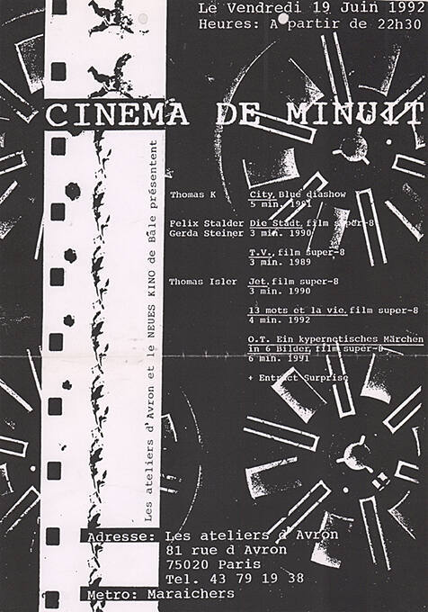 Cinema de Minuit, Neues Kino