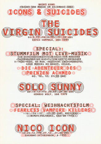 Icons & Suicides, Neues Kino