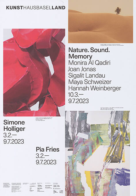 Nature. Sound. Memory, Simone Holliger, Pia Fries, Kunsthaus Baselland
