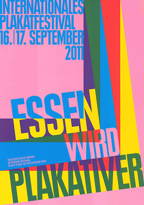 Internationales Plakatfestival, Essen wird plakativer, Deutsches Plakatmuseum im Museum Folkwang